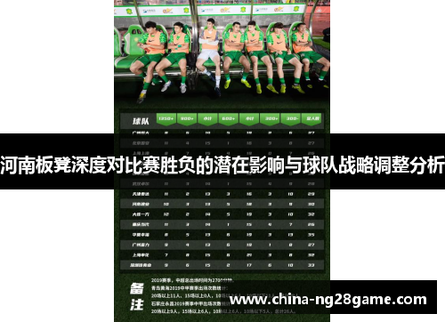 河南板凳深度对比赛胜负的潜在影响与球队战略调整分析